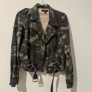 Bycorpus Green Camo Denim Jacket Size Large